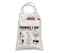 AKTAP Funny Sheep Tote Bag Gift For Sheep Lover Animal Lover Gift Things I Do In My Spare Time Bag For Sheep Sheep Shopping Bag (Things I Go Sheep Tote)