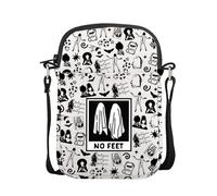 AKTAP Ghost Tab Merch Gift Handbook for The Recently Deceased Crossbody Purse Horror Classic Gift Horror Movie Fans Gifts (CB, No Feet Mini CB-HT)