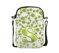 AKTAP Green Big Face Cartoon Character Crossbody Purse Cartoon Movie Inspired Gift Musical Shoulder Bag for Moster Fan Gifts (CB, Green Face Mini CB-HT)