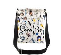 AKTAP Horror Movie Gifts Zombie Crossbody Bag Cartoon Character Adjustable Messenger Bag Thriller Fantasy Movie Inspired Gift (Zombie Crossbody Bag)