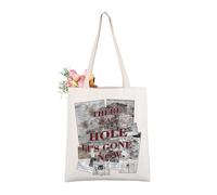AKTAP Horror Movie Merch Gifts There Was a Hole It's Gone Now Tote Bag Silently Hill Game Lover Gifts for Fans Shopping Tote (TB, There Was a Hole TE-HT)