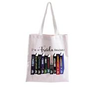 AKTAP I'm a Freida Readah Tote Bag For Women Book Lover Tote Bag Bookstack Gifts Reader Shoulder Bag Bookish Gifts Book Lover Gifts (TB, Freida Readah Tote-PY2)