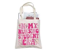 AKTAP In My Nurse Student Era Tote Bag Nurse Student Bag Nurse Tote Bag New Nurse Gift Nursing Era Tote Bag Future Nurse Handle Bag (TB, Nurse Era Tote-PY2)