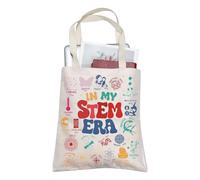 AKTAP In My Science Era Tote Bag Science Teacher Gift Women In Science Handbag Science Lover Gift PHD Feminist Shoulder Bag (TB, Science Era Tote-PY2)