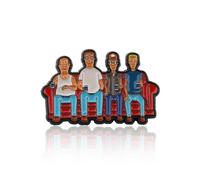 AKTAP King Hill Merch Cartoon Characters Sofa Enamel Lapel Pin Cartoon TV Series Fans Gifts Ye YYp Mm Hmm Inspired Brooches, S, Stainless Steel, no gemstone