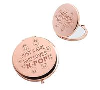 AKTAP KPop Characters Makeup Mirror SKZ Stray Fans Gifts Just a Girl Who Loves K-Pop Compact Mirror (KPop Characters Mirror)
