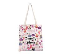 AKTAP Legally Movie Gift Elle Woods Tote Bag Legally The Musical Merch Law Student Inspired Gift Movie Memorabilia for Fans (Elle Woods Tote)