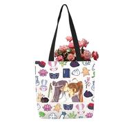 AKTAP Mo Dao Zu Shi Merch Wangxian Comic Tote Bag Wei Wuxian Lan Wangji CP Fans Gifts Danmei TV Show Inspired Shoulder Totes (TB, Wangxian M TE-HT2)