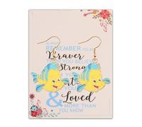 AKTAP Movie Inspired Fl-der Earrings: Hypoallergenic Metal Stud Earrings - Cartoon Fish Fans Gifts Ocean Themed Jewelry, Hypoallergenic Alloy