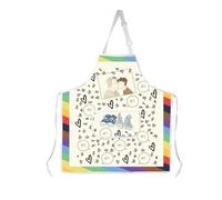 AKTAP Nick And Charlie Apron With Pockets Adjustable Waterproof Heart Stop-er Merch Hi Hi Leaves Aprons for LGBTQ Bookish Gifts (AP, Heart Stop-er Apron-HT)