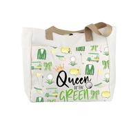 AKTAP Novelty Golf Accessory Gift Funny Golf Lover Tote Bags Queen Golfers Gifts For Golf Lover Golf Player Coach Appreciation Gift (Green TB)