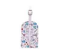 AKTAP Nurse's Luggage Tags Nurse's Accessories ER Nurse Gifts ICU Nursing Gift Nurses Appreciation Suitcase ID Tag (All My Nurse Tags-2)