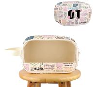 AKTAP Occupational Therapy Makeup Bag OT Assistant Gift Occupational Therapist Organizer Bag for OT Graduation Gift (CMB, OT Flower CMB-HT)