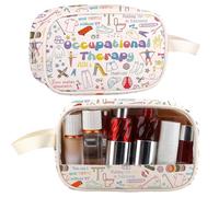 AKTAP Occupational Therapy Makeup Bag OT Assistant Gift Occupational Therapist Organizer Bag for OT Graduation Gift (CMB, OT CMB-HT)