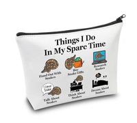 AKTAP Pet Snake Travel Makeup Bag Pet Snake Gift Snake Things I Do in My Spare Time Cosmetic Bag Snake Owner Gift Animal Lover Gift (MB, Pet Snake-HT)
