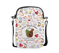 AKTAP Pharmacy Technician Thank You Gifts for Pharmacy Tech Nurse Doctor Crossbody Bag Pharmacist Bag Pharmacist RX Gifts (CB, RX Mini-HT)