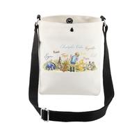 AKTAP Pooh Bear Crossbody Bag Hundred Acre Woods Inspired Messenger Pooh Pigle Tiger Rabbit Eeyore Merch Gift Friendship Gift (Bear Crossbody Bag)