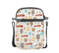 AKTAP Pooh Bear Gifts Cartoon Bear Crossbody Bag Hundred Acre Woods Gifts For Pooh Bear Lovers Gifts Pooh Shoulder Bag (Bear Mini CB-HT)