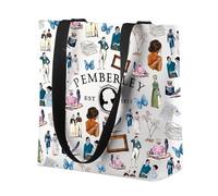 AKTAP Prejudice Merch Gifts Jane Austen Mini Crossbody Bags Literary Gifts Pride 1813 Shoulder Bag for Book Lover Gifts (Pemberley M TB-HT)