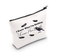 AKTAP Raven Book Makeup Bag Raven Inspired Gift Literary Cosmetic Bag Morally Grey Book Merch for Book Lover Pouch (MB, Raven-HT)