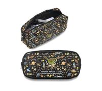 AKTAP Rocky Pencil Case Pouch Grumpy Angry Stupid How Long Since Last Sleep Question Space Nerd Gifts Space Stationery Bag Organize