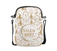 AKTAP Salem Witch Merchandise Gifts Salem Massachusetts Witch Mini Crossbody Bag Salem 1692 Shoulder Bag Halloween Gifts (Salem 1692 Mini CB-HT, CB)