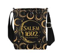 AKTAP Salem Witch Trials Gifts Salem 1692 They Missed One Crossbody Bag Salem Massachusetts Witch Moon Phase Witchy Gifts (CB, Salem 1692 CB-HT)