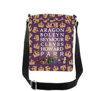 AKTAP Six Broadway Musical Merchandise Six Queens Musical Crossbody Bag Theatre Shoulder Bag Broadway Souvenir Gifts (CB, Six Broadway CB-HT)