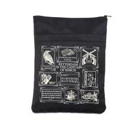 AKTAP Six of Crows Stamp Book Sleeve Crow Club Kaz Inej Jesper Gift Ketterdam Book Cover Protector Six of Crows Bookish Gift (Six of Crows Book Sleeve)