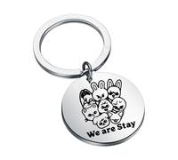 AKTAP Skz Keychain SKZ Character Jewelry for K-POP Fans Gift We are Stay Keychain Stay Kids Fandom Gift (Skz Keychain)