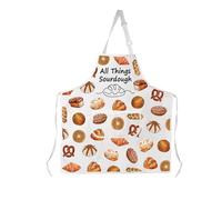 AKTAP Sourdough Gifts for Bakers Aprons With Pockets All Things Sourdough Bread Apron Sourdough Lover Gifts (AP, Sourdough Apron-HT)