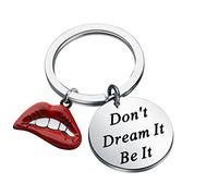 AKTAP The R Horror Show Inspired Keychain Don’t It Be It Lyrics Jewelry for Horror Fans, Broadway Dream It Keychain, S, Modern