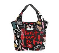 AKTAP The R Horror Show Inspired Totes Don’t It Be It Lyrics Foldable Reusable Groceries Bag Horror Fans Gifts Musical Merch (TB, Be It Lyrics F TB-HT2)