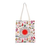 AKTAP Tokyo Japan Souvenirs Japan Travel Tote Bag Tokyo Themed Gifts Tokyo Reusable Grocery Bag For Travel Lover Gifts (TOTE, Japan TB-HT)