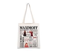 AKTAP Wa-da Maximoff Inspired Gift Scarl-t Witch Tote Bag Movie Quotes Novelty Gift for Wandda Fans Shopping Shoulder Bag (Scarl-t Witch Tote Bag)