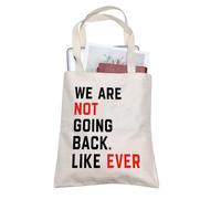 AKTAP We Are Not Going Back Quote Tote Bag Empowered Women Gifts Vote For Madam Presidential Election (TB, Not Going Back-P1)