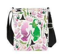 AKTAP Witch Musicals Crossbody Bag W The Musical Theater Fans Gifts Movie Inspirational Shoulder Elphaba & G-da Fans Purse (CB, Elphaba & G-da CB-HT2)