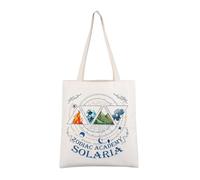 AKTAP Zodiac Book Series Inspired Tote Bag Vega Twins Gifts Zodiac Signs Gift Academy Merchandise for Female Adults (TOTE, Zodiac Book TB-HT, 16" x 15")