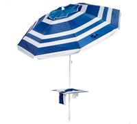 Aktive Uv50 Folding Beach Umbrella 210 Cm Blue