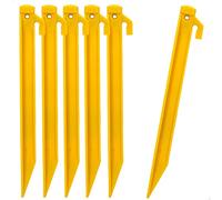 AKTIVE 52998 - Pack of 6 Plastic Tent Pegs, 23 cm High, Plastic, Camping Pegs, Tent Pegs, Camping Accessories, Tent