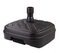 AKTIVE Black Rectangular Outdoor Patio Umbrella Base, Water Resistant and Sun Rays Sun Shade Base with Water or Sand Tank and Wheel for Easy Transportation (61133)