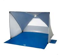 AKTIVE Pop Up Beach Tent, 145 x 103 cm, 2 People, UV50 Protection, Includes 6 Pegs, Rear Mosquito Net, 4 Pockets, Water Column 300 mm, Polyester, Transport Bag (62319)