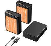 AKTTKA LP-E10 1500mAh Direct Charge USB-C Batteries (3 Pack) with 2-in-1 USB-C Charging Cable for Canon LP-E10 & EOS 1100D, 1200D, 1300D, 2000D, 3000D, 4000D, Rebel T3, T5, T6, T7, Kiss X50, X7