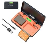 AKTTKA LP-E10 Battery 1680mAh Quick Charge Set 20W for Canon LP-E10 and EOS 1100D, 1200D, 1300D, 2000D, 3000D, 4000D, Rebel T3 T5 T6 T7, Kiss X50 X70 - LCD Display and SD Card Slot