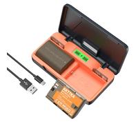 AKTTKA LP-E6 Battery (2 x 3000mAh) with 20W Quick Charge and Portable Case - Compatible with Canon LP-E6/LP-E6N and EOS 5D Mark II/III/IV, 6D, 6D Mark II, 7D, 7D Mark II, 60D, 70D, 80D, 90D