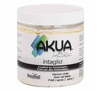 Akua 411876 Intaglio Water-Based Ink, 8-Ounce Jar, Titanium White