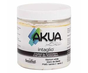 Akua 411876 Intaglio Water-Based Ink, 8-Ounce Jar, Titanium White