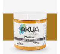 Akua : Intaglio Ink : 8oz : 236ml : Yellow Ochre