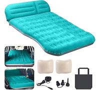 AKUDY SUV Air Mattress,Thickened Flocked Camping Bed for Car Trunk & Back Seat ， Includes Electric Pump & 2 Foot Pedals ， Portable Inflatable car Mattress for Camping,Sleeping