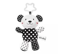 AKUKU Teddy Bear Pendant Black and White